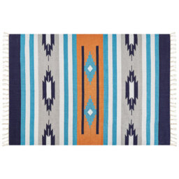 Beliani Rug Noratus Multicolour 200 X 300 Cm Cotton Kilim - thumbnail 4
