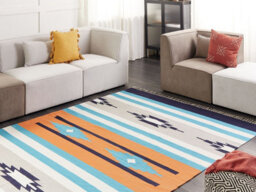 Beliani Rug Noratus Multicolour 200 X 300 Cm Cotton Kilim - thumbnail 2