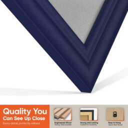 "16X16"" Purple Classic Vinyl Record Frame With Silver Mount For 12 Inch Lp Disc - Ak Frames" - thumbnail 3
