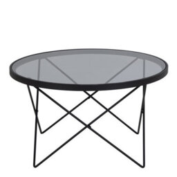 Furniture To Go Cuxton Black Coffee Table, With Smoked Glass Top - thumbnail 2