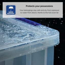4 Bankers Box 10L Clear Plastic Storage Box With Lid Super Strong Plastic Box 140 X 340 X 215mm Pack Of 4 - thumbnail 3