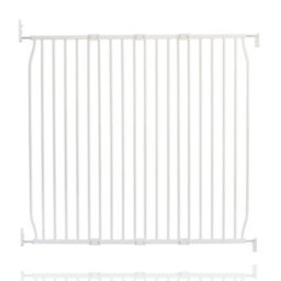 Safetots Screw Fit Metal Baby Gate, White, 110Cm - 120Cm