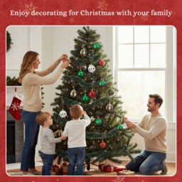 Darphe 30-Piece Set Of 6Cm Painted Christmas Ball Ornaments For Christmas Tree Decoration. - thumbnail 2