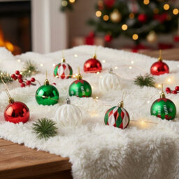 Darphe 30-Piece Set Of 6Cm Painted Christmas Ball Ornaments For Christmas Tree Decoration. - thumbnail 3