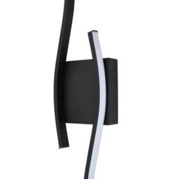 Living And Home 5W S-Type Dimmable Led Indoor Wall Light, With Remote Control And Touch Switch, Black - thumbnail 3