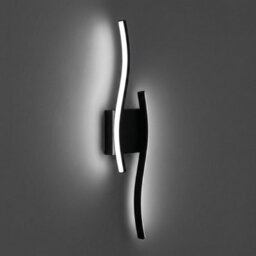 Living And Home 5W S-Type Dimmable Led Indoor Wall Light, With Remote Control And Touch Switch, Black - thumbnail 2