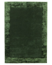 Green Bordered Wool Handmade Luxurious Modern Plain Easy To Clean Rug For Dining Room Bedroom And Living Room-200Cm X 290Cm - thumbnail 1