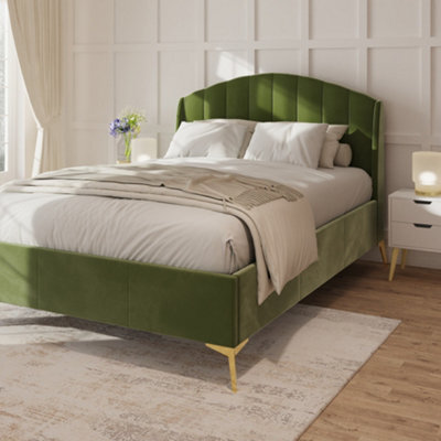 Gfw Pettine End Lift Ottoman Storage Bed King Size Green - image 1