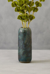 Orsina Green Vase, Boho Chic Decorative Vase, Modern And Contemporary Stoneware Tall Vase, Large Vase Decor For Home - thumbnail 2