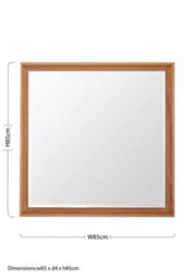 Orsina Stylish Design Square Wall Mirror, Mid Century Hallway Mirror For Livingroom, Elegant Modern Mirror - thumbnail 4