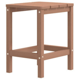 Berkfield Garden Adirondack Chair With Table Hdpe Brown - thumbnail 5