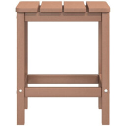 Berkfield Garden Adirondack Chair With Table Hdpe Brown - thumbnail 6