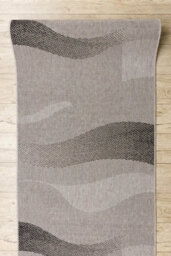 RugsX Runner Sizal Floorlux Design 20212 Silver / Black 70 Cm  70X780 Cm - thumbnail 1