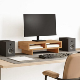 Walplus Monitor Stand Artisian Oak 50X27X15 Cm Engineered Wood - thumbnail 1