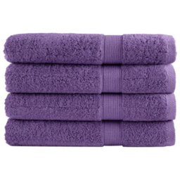 Berkfield Premium Sauna Towels Solund 4 Pcs Purple 80X200 Cm 600 Gsm