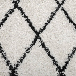 Walplus Shaggy Rug Pamplona High Pile Modern Cream And Black 120 Cm - thumbnail 9