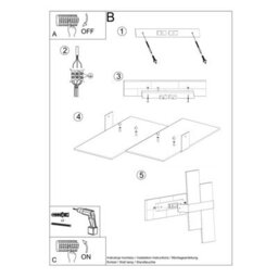 Luminosa Lighting Luminosa Massimo 2 Light Flush Wall Light White, Chrome, G9 - thumbnail 5