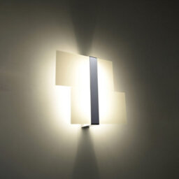 Luminosa Lighting Luminosa Massimo 2 Light Flush Wall Light White, Chrome, G9 - thumbnail 2