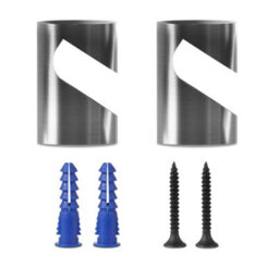 2 Pack Metal V-Hook Cable Clips For Pendant Lights & Fabric Electrical Cables Ceiling & Wall Mounted Lighting Fixture - thumbnail 1