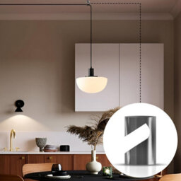 2 Pack Metal V-Hook Cable Clips For Pendant Lights & Fabric Electrical Cables Ceiling & Wall Mounted Lighting Fixture - thumbnail 5