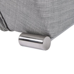 Beliani Bed Fabric Lille 160 X 200 Cm (Eu King Size) Grey - thumbnail 6