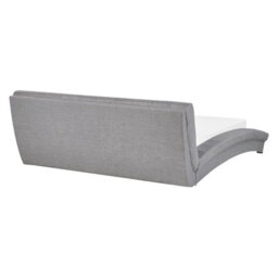 Beliani Bed Fabric Lille 160 X 200 Cm (Eu King Size) Grey - thumbnail 5
