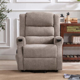 More4Homes Ashfield Electric Fabric Dual Motor Riser Rise Recliner Lift Mobility Tilt Chair Mocha - thumbnail 6
