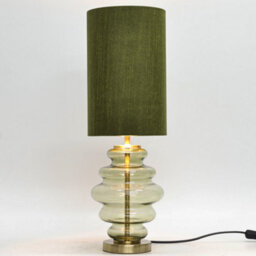 Pagazzi Lighting Pagazzi Rumi Green Sculptural Glass Table Lamp - thumbnail 6