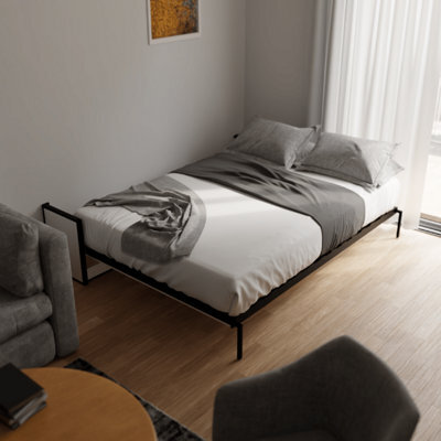 Wallbedking Murphy Bed Horizontal 135Cm X 190Cm Studio Wall Bed, Fold-Down Guest Bed For Small Rooms, Apartments And Studios - image 1