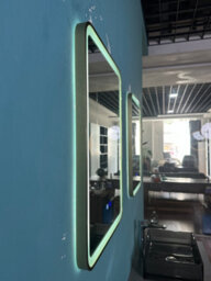 Lumora 700X500mm Rectangular Brushed Gold Led Mirror - Bluetooth, Portrait Or Landscape, Tri-Light - thumbnail 6