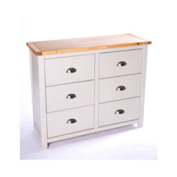 Cabinet Bits Argenta 6 Drawer Chest Of Drawers Chrome Cup Handle - thumbnail 3