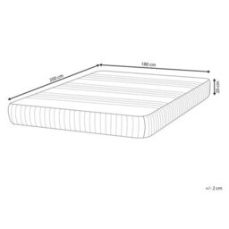 Beliani Gel Memory Foam Mattress Happiness H3/4 Firm 180 X 200 Cm (Super King Size) - thumbnail 3