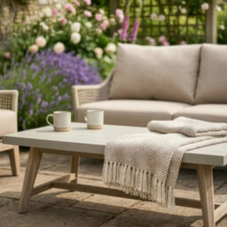Dibor 4-Piece Outdoor Garden Sofa Set Woven Patio Furniture With Cushioned Sofa, 2 Armchairs And Coffee Table - thumbnail 5