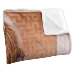 Labyrinth Maze Montage Silky Poster Supersoft Blanket White/brown (One Size) - thumbnail 3