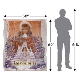 Labyrinth Maze Montage Silky Poster Supersoft Blanket White/brown (One Size) - thumbnail 5