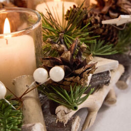 Dibor Nordic Trio Tealight Xmas Table Decoration Centrepiece Christmas Décor Candle Holder - thumbnail 4
