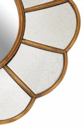Orsina Floral Wall Mirror, Radiating Accent Mirror For Dressing Rooms, Decorative Centrepiece For Wall Display - thumbnail 3
