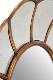 Orsina Floral Wall Mirror, Radiating Accent Mirror For Dressing Rooms, Decorative Centrepiece For Wall Display - thumbnail 4