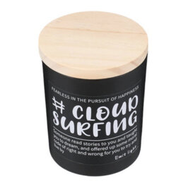 Darphe Black Glass Cup Soy Wax Scented Candle With Wooden Lid, American Coffee - thumbnail 3