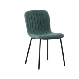 MCC Direct Set Of 6 Teddy Faux Fur Stitched Design Dining Chairs Green Bella By Mcc - thumbnail 2