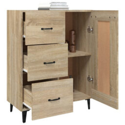 Vidaxl Sideboard Sonoma Oak 69.5X34X90 Cm Engineered Wood - thumbnail 5