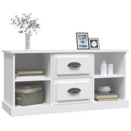 Berkfield Tv Cabinet White 99.5X35.5X48 Cm Engineered Wood - thumbnail 4
