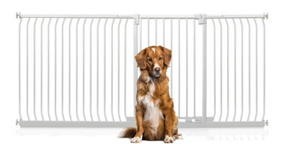 Bettacare Extra Tall Elite Dog Gate, 225Cm - 234Cm, Matt White, Extra Tall 96.8Cm In Height, Pressure Fit Pet Gate - image 1
