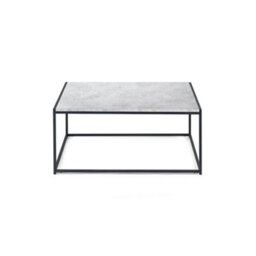 Julian Bowen Staten Square Coffee Table - Concrete And Black - thumbnail 3