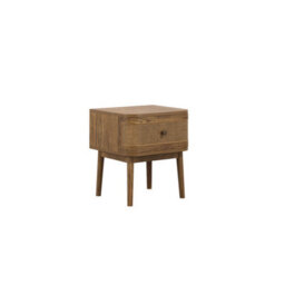 Wyld Haus Pasadena Natural Wood And Rattan Bedside Table 1 Drawer - thumbnail 2