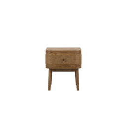 Wyld Haus Pasadena Natural Wood And Rattan Bedside Table 1 Drawer - thumbnail 3