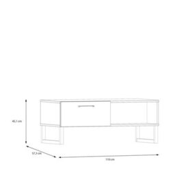 Furniture To Go Sali 1 Drawer Coffee Table In Sage Green - thumbnail 7