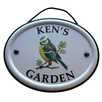 Mulberry Studios Decorative Bird Garden Sign - Ken's Garden