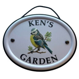 Mulberry Studios Decorative Bird Garden Sign - Ken's Garden