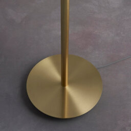 Anson Lighting Cortez Floor Light Finished In Satin Brass Plate And Natural Linen Mix Fabric - thumbnail 5